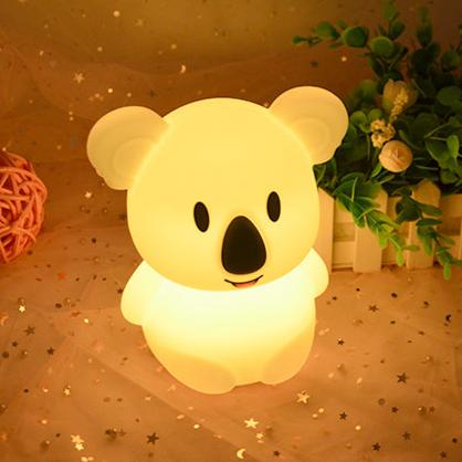 HOME.X 2 in 1 Nursery Night Light & Bluetooth Speaker Lullaby Music Player –Dimmable Color Silicone Koala Bedside Lamp