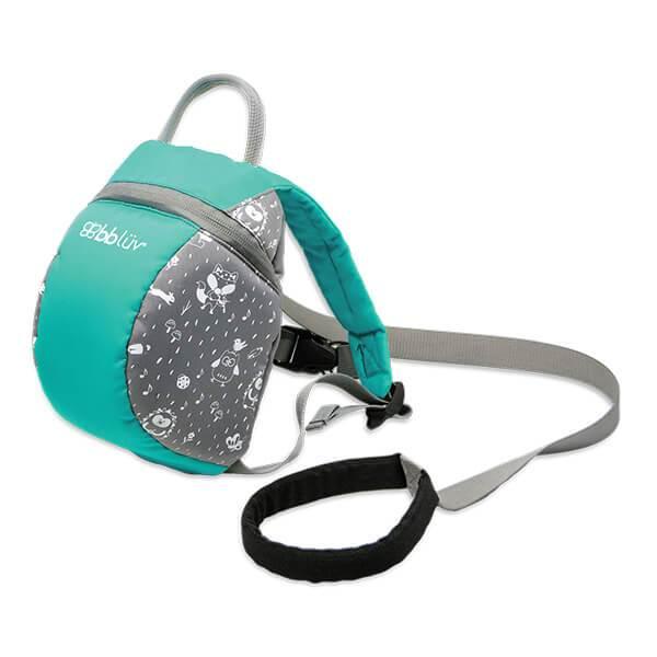 BBLUV Päk - Toddler Backpack with Adjustable Safety Reins and Harness (Aqua), Tether Strap Included