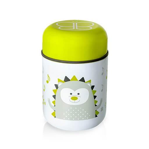 bbluv Food:  The Perfect Thermos Food Jar for Baby, Stainless Steel Insulated Food Container Lime color