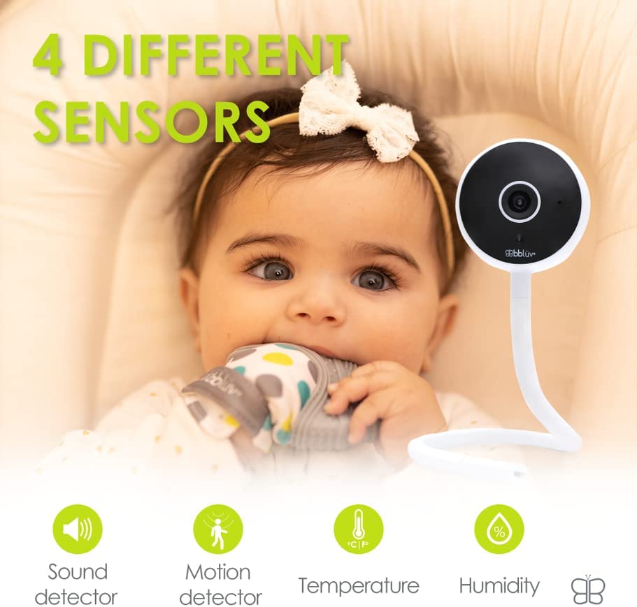 bbluv - Viyu: Smart WIFI Camera Baby monitor HD1080P, 2 Way Talk, mobile APP, Thermo & Humidity Night Vision