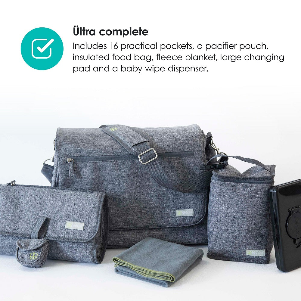 bbluv - Ultra - Large Capacity Diaper Bag, Multi-Function, Changing Pad included, Huge Nappy bag