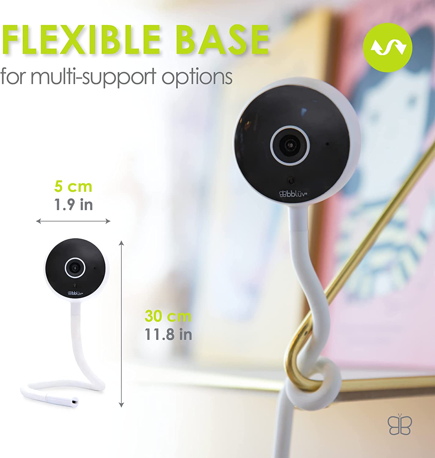 bbluv - Viyu: Smart WIFI Camera Baby monitor HD1080P, 2 Way Talk, mobile APP, Thermo & Humidity Night Vision