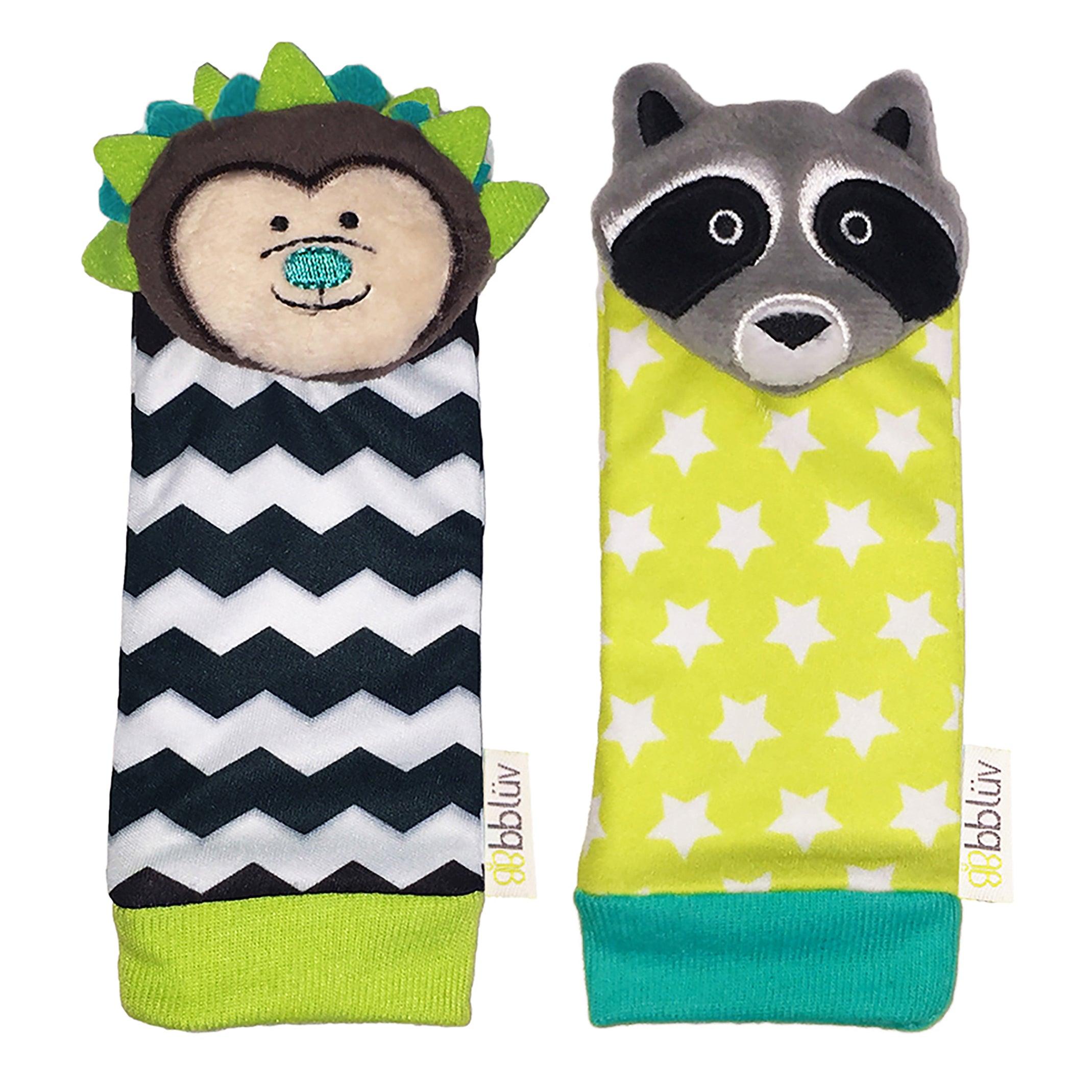 bbluv - Duo: Baby Socks Foot Finders & Sock Puppet, Rattle Toy - bbluv in Australia