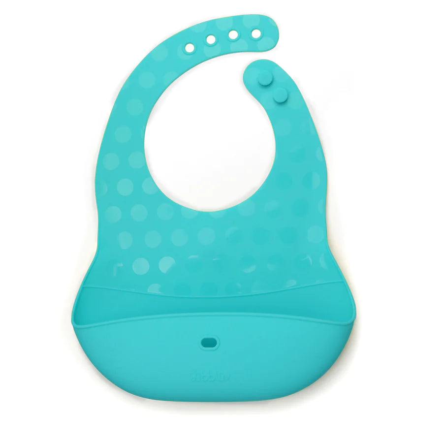 Pöket: Silicon Bibs Feeding Set of 2 and 1 Spoon, Compact and Lightweight Portable Feeding Foldable, Rolled Up Bids - bblüv 